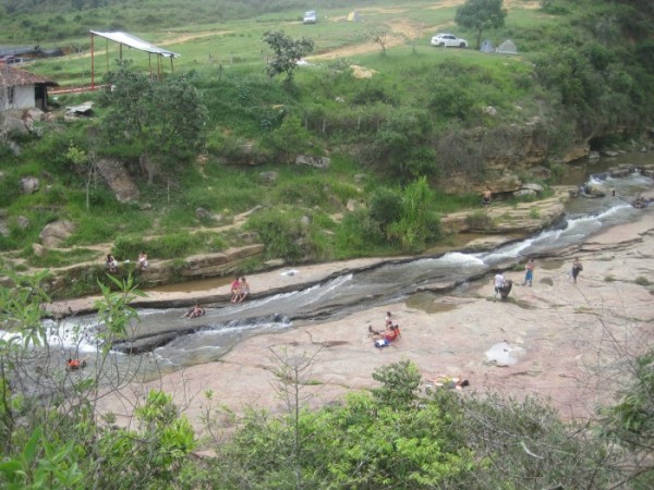 Natural waterslides in San Gil, Colombia