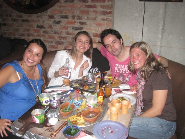 Dinner at Andres Carne de Res in Bogota with our friends